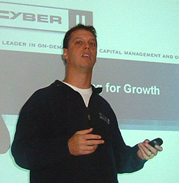 Adam Miller in 2002 giving a presentation
