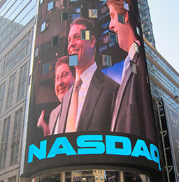 NASDAQ Times Square banner